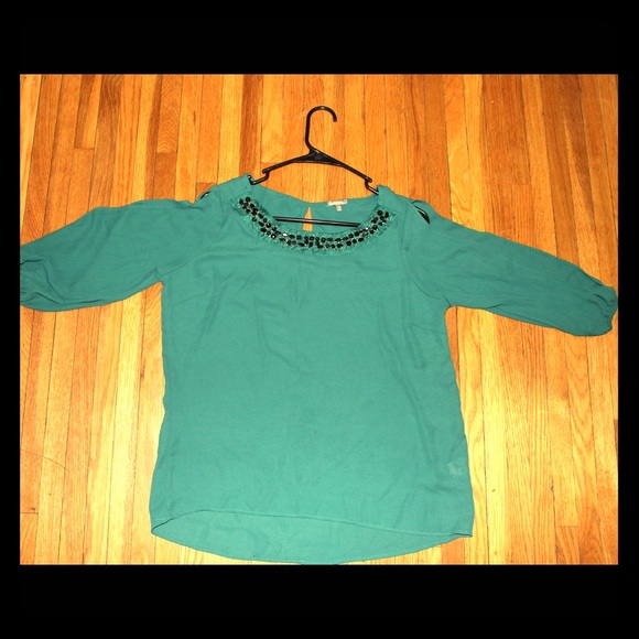 Teal green shirt from Charlotte Russe (Size: L)