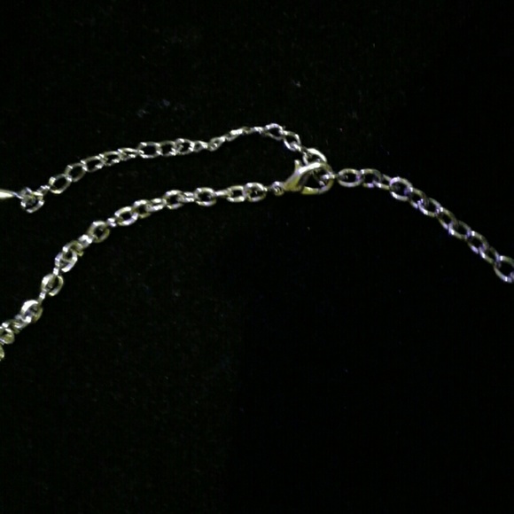 SILVER NECKLACE SET CLEAR AB STONES ( 15237 SAB  Clear AB Crystal Necklace Set