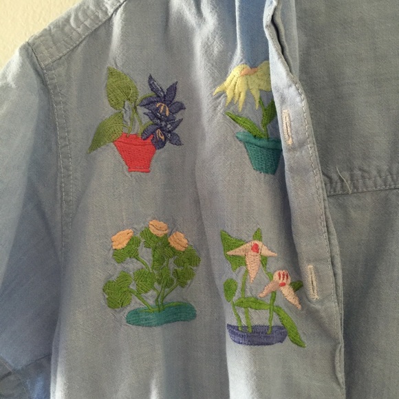 Flower Patch Chambray - Picture 3 of 4