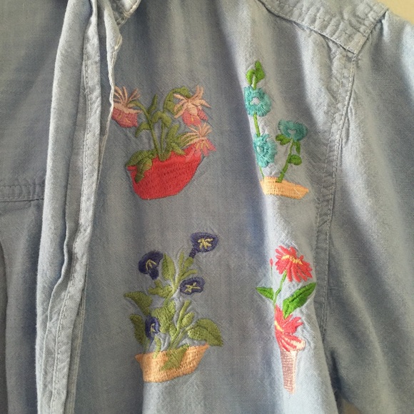 Flower Patch Chambray - Picture 4 of 4