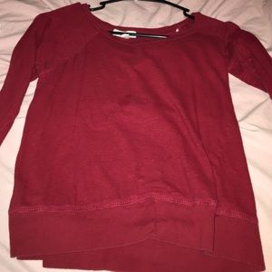 Red long sleeve shirt