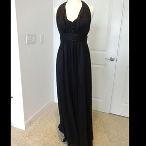 BCBG Black Floor Length Gown
