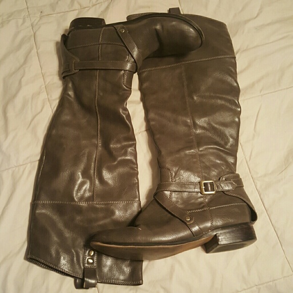 Gray boots
