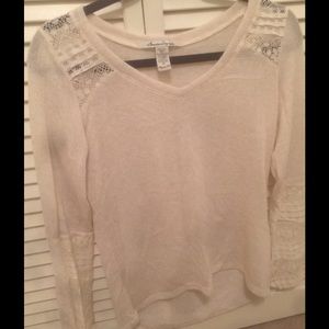 American Rag detailed lace sweater