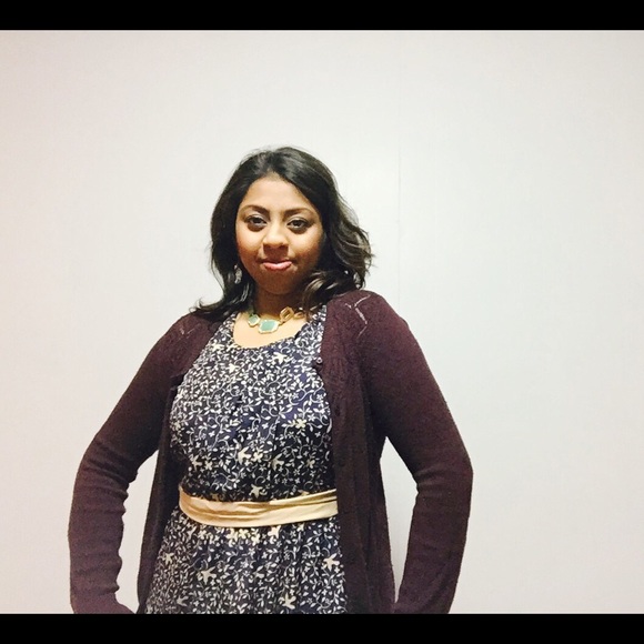 Navy blue floral dress from Forever 21 (Size: M) - Picture 4 of 4