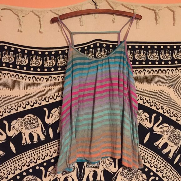 Flowy multicolored tank