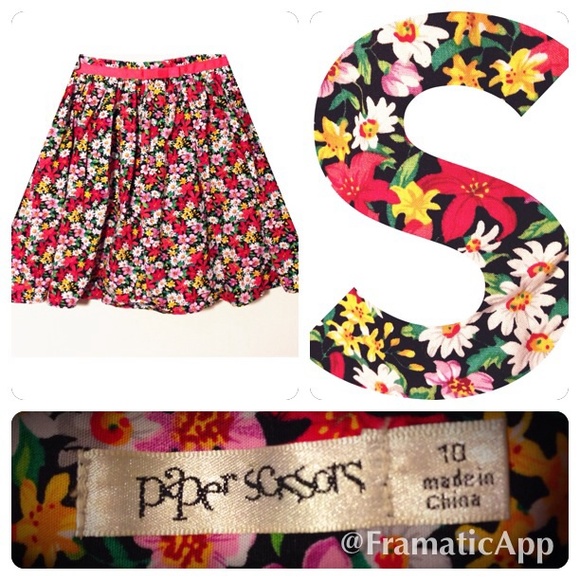 Bright spring vintage style skirt