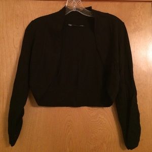 Maurice's black cardigan
