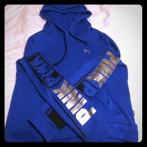 PINK pull over hoody- Size Medium. Hardly worn!