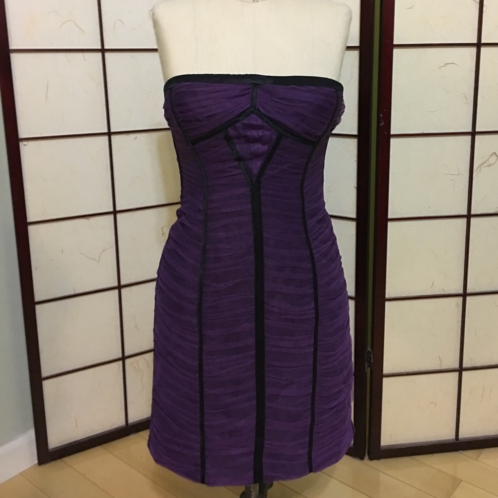 BCBGMAXAZRIA strapless dress 4