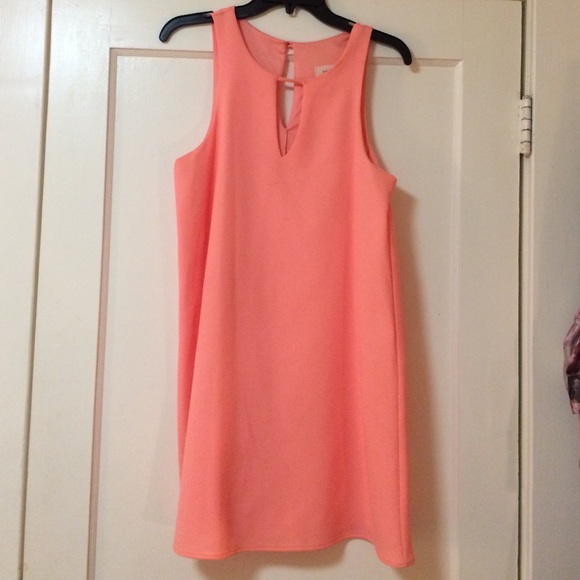 Pink/peach shift dress