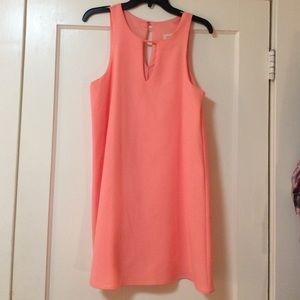 Pink/peach shift dress