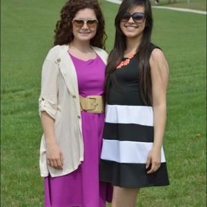 Black and white dress