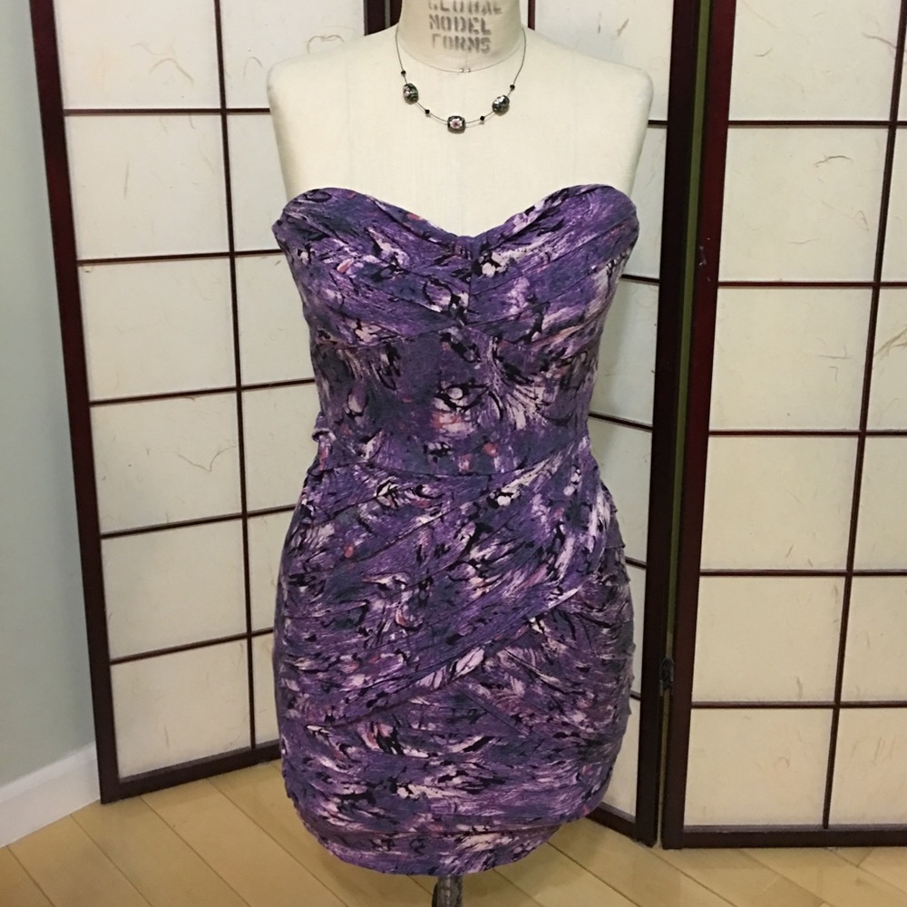 Guess Strapless cocktail dress small