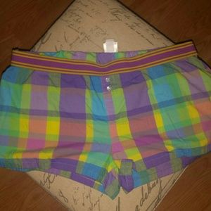 SO Plaid Sleep Lounge Shorts