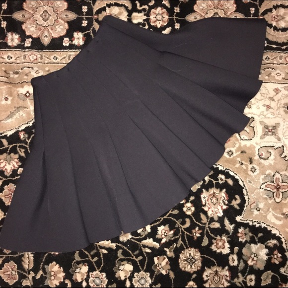 H&M black neoprene skirt, size 6