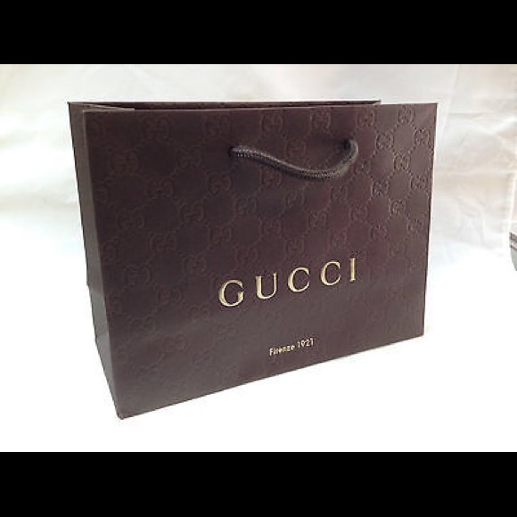 5 piece lot Gucci gift bag embossed interlocking G