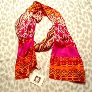 Silky Printed Ann Klein Scarf