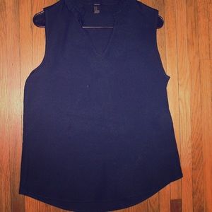 Navy blue sleeveless top frm Forever 21 (Size:  S)