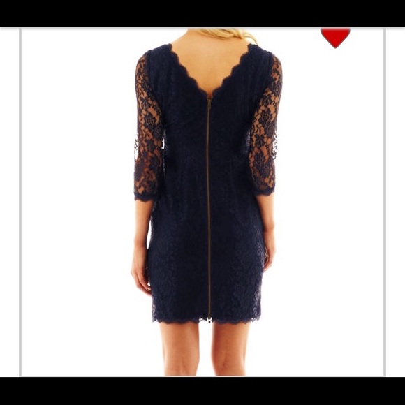 🚫SOLD🚫Simply Liliana 3/4 Sleeve Dress - Navy - Picture 2 of 4