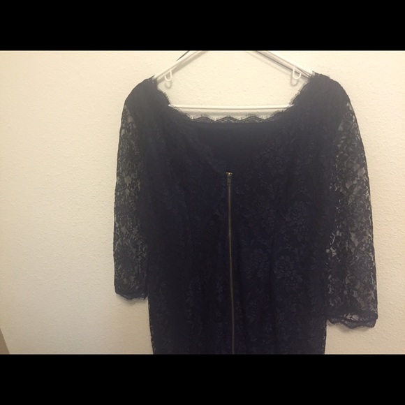 🚫SOLD🚫Simply Liliana 3/4 Sleeve Dress - Navy - Picture 4 of 4