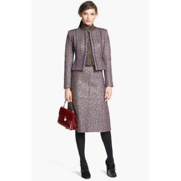 NEW TORY BURCH TWEED SKIRT SZ 2