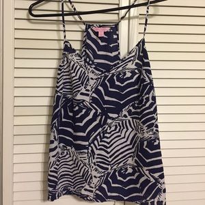 Lilly Pulitzer "Oh Cabana Boy" Blue Racer Back