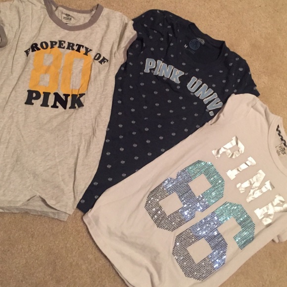 Victoria's Secret PINK t-shirts.