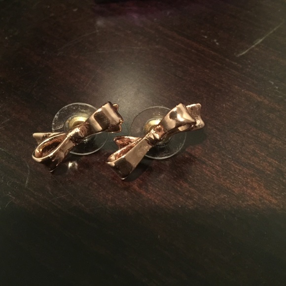 Kate Spade rose gold bows!! - Picture 1 of 1