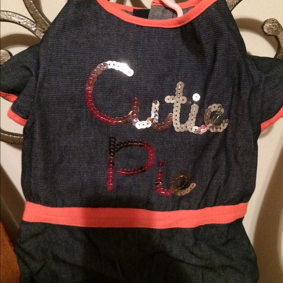 Denim fur baby dress