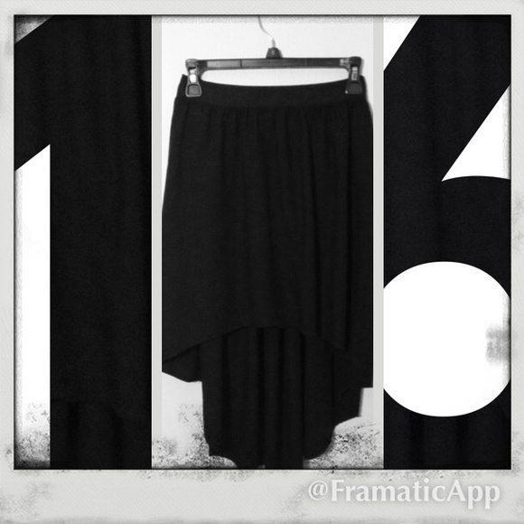 Black cotton skirt