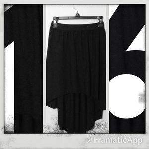 Black cotton skirt