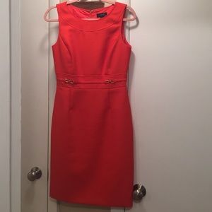 Orange Tahari Arthur S. Levine Dress