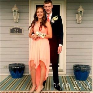 Neon Coral Prom Dress!