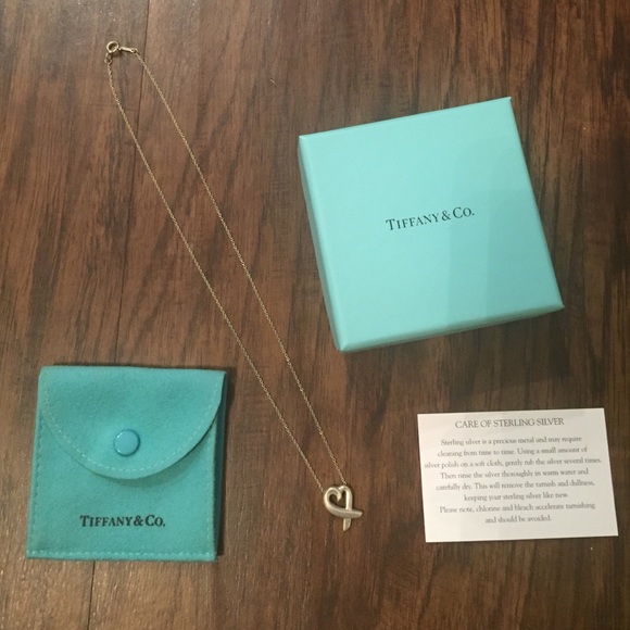 TIFFANY & CO. silver 'loving heart' necklace