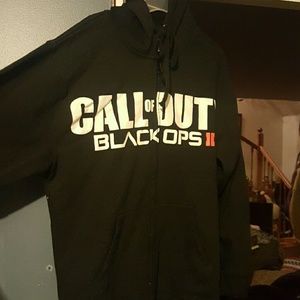 Call of duty black ops 2 black zipup hoodie