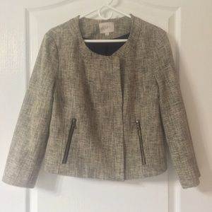 LOFT Tweed Motorcycle Style Blazer