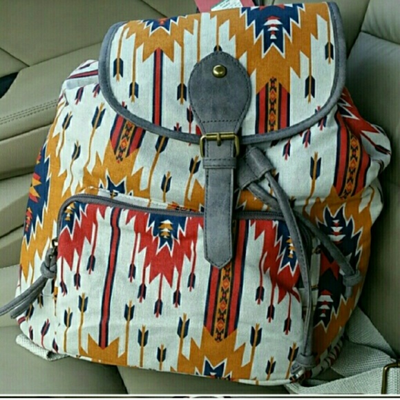NWT Aztec print backpack