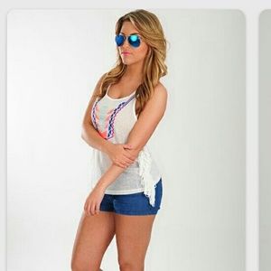 Neon Braided Strap tank top