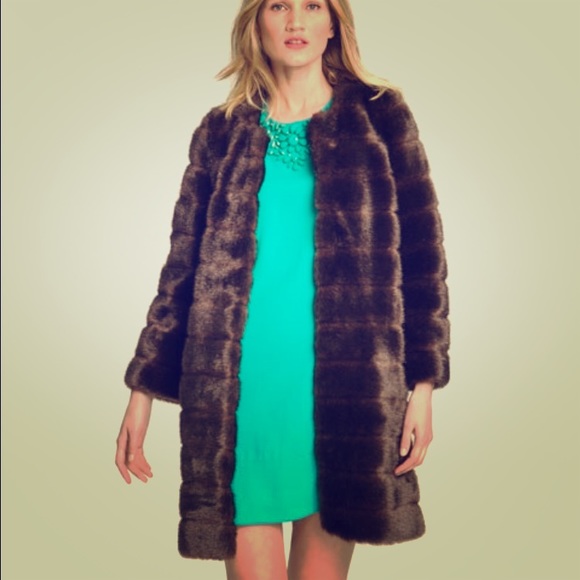 Kate spade faux fur coat