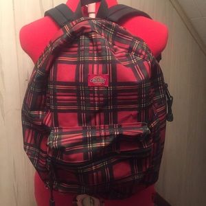 Plaid dickies backpack