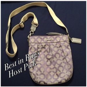 🎉HP🎉 Coach OP Art purple crossbody purse