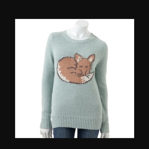 LC by Lauren Conrad Fox Sweater