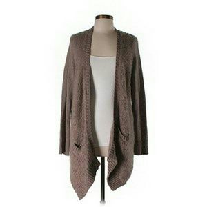 *Sold--Anthropologie taupe sleep in snow cardigan
