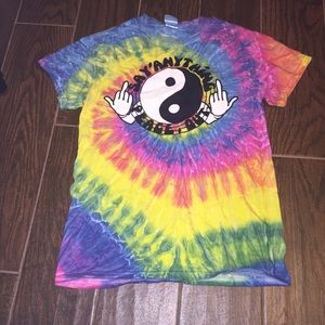 Say Anything Tie Dye Small Tee Punk Emo