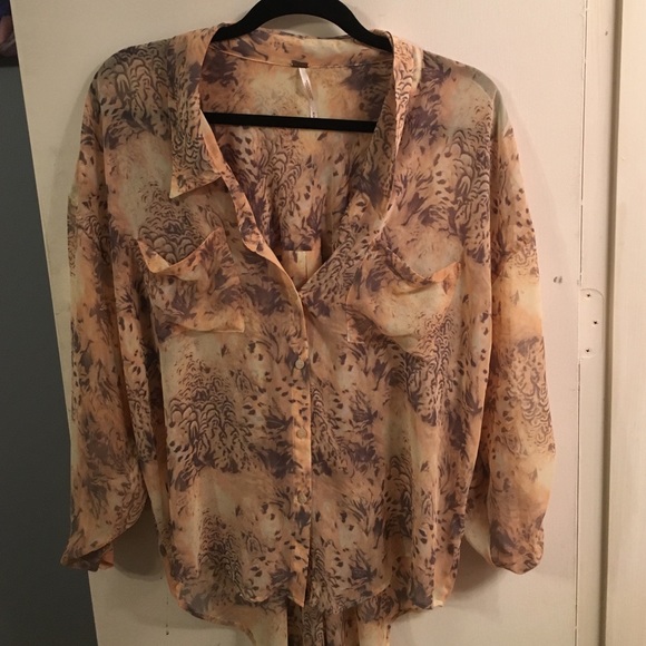 Multicolor Sheer Buttondown - Picture 1 of 2