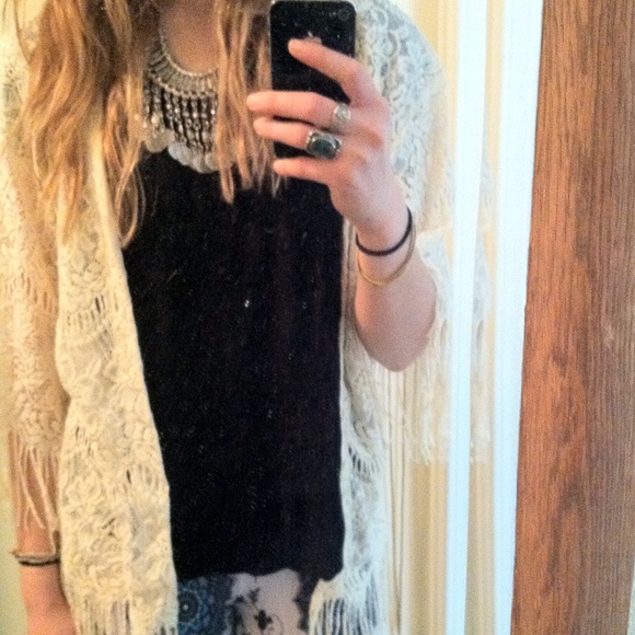 Lace kimono
