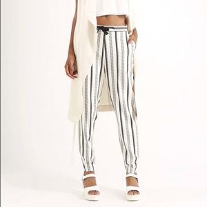 Brand new Topshop slouchy striped pants