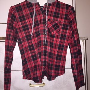 Flannel with a hoodie