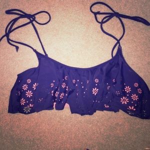 NAVY AND PINK VS SWIM TOP